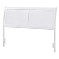 thumbnail image 1 of Leo & Lacey Portland Full Sleigh Wood Headboard in White, 1 of 2