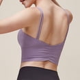 thumbnail image 4 of Timegard Sports Bra for Women Longline Back Ruched Low Impact Athletic Yoga Bras Workout Running Top, 4 of 7