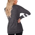 thumbnail image 4 of T-Shirts Décontractés à Rayures à Manches Longues pour Femmes, Col Rond, Hauts Unis, Blouse Ample Décontractée, 4 of 4