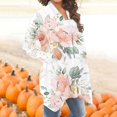 thumbnail image 4 of Cardigan Léger à Manches Longues Imprimé Floral Blouse de Plage Décontractée Veste d'Automne Vêtements, 4 of 6