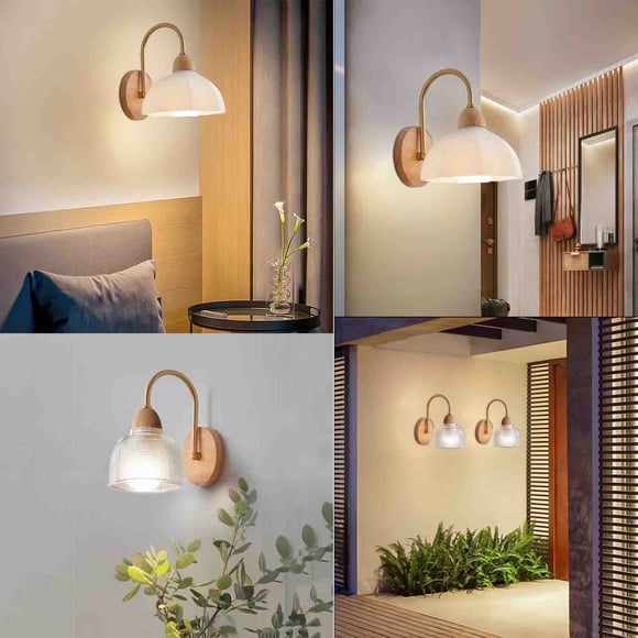 Bowayaoa Modern LED Wall Lamp, Adjustable Dressing Light for Bathroom Mirror, Warm Glow Decorative Wall Sconce for Living Room, Bedroom, Corridor, Hallway, Entryway, Stylish Glass Wall Light