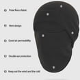 thumbnail image 4 of SDNall Winter Ski Mask, Green Ski Mask, Cool Ski Mask, Sports Riding Ski Mask Outdoor Cold Mask Windproof Hood Motorcycle Helmet Liner Cap Fleece Mask and Fleece Mask integrated Cap, Face Ski Mask, 4 of 6
