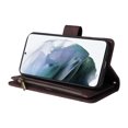 thumbnail image 2 of Case for Samsung Galaxy S21 5G Cover Zipper Pocket Wallet Case Magnetic Protective - Braun, 2 of 5