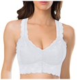 thumbnail image 1 of Bras Adjustable Minimizer Wireless Bra With Full Coverage All-Day Ease Queen Size Women Bra White XXL, 1 of 5