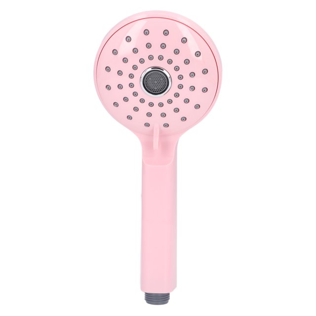 Pressurized Shower Head ABS Handheld Two Modes High Pressure Shower Sprayer Prevent Splashing Bathroom Accessories Pink
