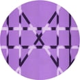 thumbnail image 1 of Ahgly Company Tapis d'Intérieur Lavable à la Machine, Carré, Transitionnel, Violet Violet, Tapis de Zone, 3 Pieds Carré, 1 of 7