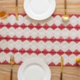 thumbnail image 4 of Leutsin Chemin de Table de Noël Rouge, Décorations de Noël Chemin de Table, Serviette de Noël Brodée Nappe, Nappe de Table à Thé Nappe de Table à Manger Housse de Commode Noël Nouvel An Tissus Décoratifs, 4 of 6