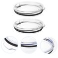 thumbnail image 4 of 4 Pcs Couvercles de Gobelet Hermétiques Couvercles de Tasse Remplacements 30oz, 4 of 9