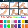 thumbnail image 2 of 2”x 5 Yards Self Adhesive Bandage Wrap, Breathable Vet Wrap Cohesive Bandage First Aid for Pets, Athletic Elastic Self Adherent Wrap for Sports Injury: Wrist, Knee & Ankle Sprains (Random Color), 2 of 7