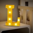 thumbnail image 1 of TopLLC Christmas Decor LED Letter Lights Sign Light Up For Home Party Wedding Decoration Light Up Letters Alphabet Letter Sign Battery Powered For Christmas Birthday Party Decoration warning light, 1 of 4