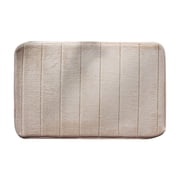 Wuztai Memory Foam Bathroom Mat, Super Soft Absorbent Cobblestone Embossed Bath Mats, Non Slip Quick Dry Machine Washable Floor Rugs for Bathroom Tub Shower Bedroom Living Room