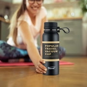 Dvkptbk Water Bottle Thermal Insulated Cup with Large Capacity of 650ml Portable Sports Water Bottle High Value Women Is Stainless Steel Water Cup Camping Essentials