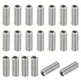 thumbnail image 1 of Unique Bargains Adaptateurs Filetage Manchon Réducteur Écrou 20pcs M6x1 Mâle à M4x0.7 Femelle Réparation Insert Écrou 15mm, 1 of 7