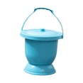thumbnail image 2 of TISHITA Chamber Pot Night Urine Container Spittoon with Lid for Home Car Kids Adults Blue Large, 2 of 8
