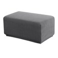 thumbnail image 1 of Stretch Ottoman Cover Ottoman Slipcovers Rectangle Foot Stool Covers Ottoman Foot Rest Cover Jacquard Fabric with Elastic Bottom, 1 of 8