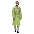 thumbnail image 1 of Atasi Ethnic Kurta Churidar Pajama Set With Printed Nehru Jacket Set For Mens, 1 of 3