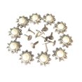 thumbnail image 1 of veasfak 10 Ensembles de Rivets Perles pour Chaussures DIY Sacs Décor, 1 of 8