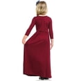 thumbnail image 2 of Robe Longue Décontractée à Fleurs pour Filles à Manches Longues avec Poches, Robes de Vacances, Robe Longue à Manches Longues pour Filles Longueur au Sol, 2 of 4