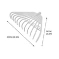 thumbnail image 2 of Rake for Leaves Plastic Rake Thickened Raking Grass Rake Agricultural Rubber Rake withered Leaves Rake Rake Leaf Rake Leaves Rake Iron Rake Gardening Tools Rakes for Gardening, 2 of 3