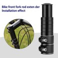 thumbnail image 3 of Bike Fork Stem Extender, Bicycle Handlebar Riser Adaptor, Aluminium Alloy Head Up Adapter, for Mountain Bike, Road Bike, MTB, 3 of 5