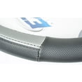 thumbnail image 2 of Custom Grip Black and Grey Chrome Accent TPE Core Steering Wheel Cover, 2 of 3