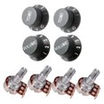 thumbnail image 2 of A250K B250K Small Size Long Split Shaft Pot Audio Taper Guitar Potentiometers &, 2 of 8