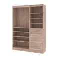 thumbnail image 1 of Bestar Pur 61W Closet Organizer in rustic brown, 1 of 8