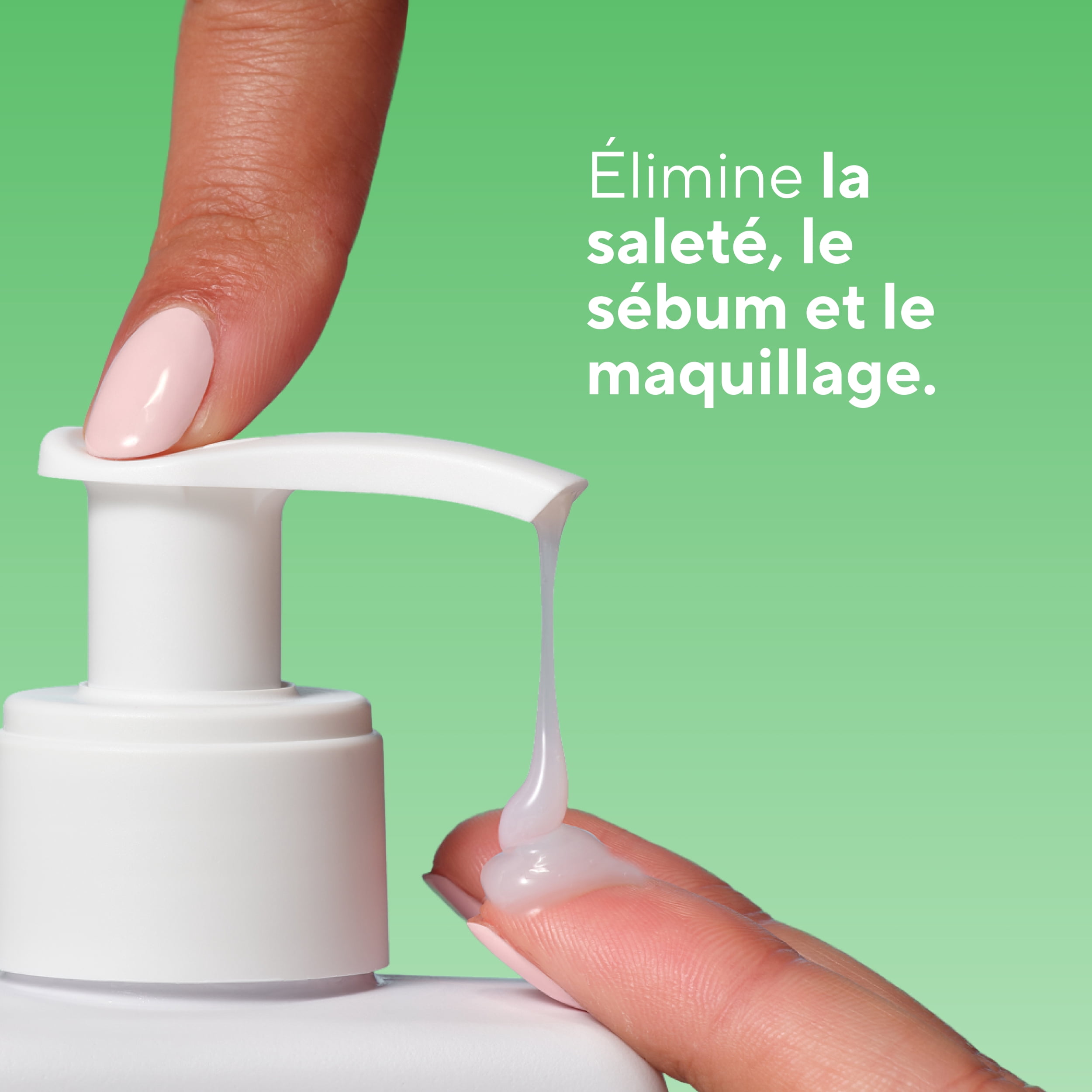 Nettoyant doux pour le visage Native pour peau sensible, sans parfum, sans sulfate, avec vitamine B3 et aloès, testé dermatologiquement, 370 mL
