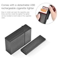 thumbnail image 3 of Cigarette Dispenser Storage Box Flip Cigarette Case 20 Loaded High Capacity with Detachable USB Rechargeable Cigarette Lighter, 3 of 8