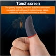 thumbnail image 4 of 2 Pieces Sweatproof Anti-Slip Fingertip Carbon Fiber Sleeves Game Smooth Operation Stretch Controllers Gamers Hand Accessories Type 1, 4 of 8