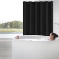 thumbnail image 3 of Plain Color Waterproof Polyester Shower Curtain, Thickened Bathroom Partition Curtain with Rust-Proof Grommets 48x72 Inch Lightweight & Odorless, 3 of 6