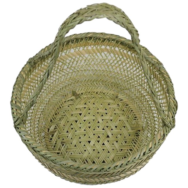 Panier de Rangement pour Cuisine et Jardin en Vert Clair