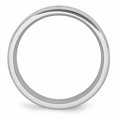thumbnail image 2 of Cobalt Satin and Polished Ridged Edge 8mm Band Size 7, 2 of 7