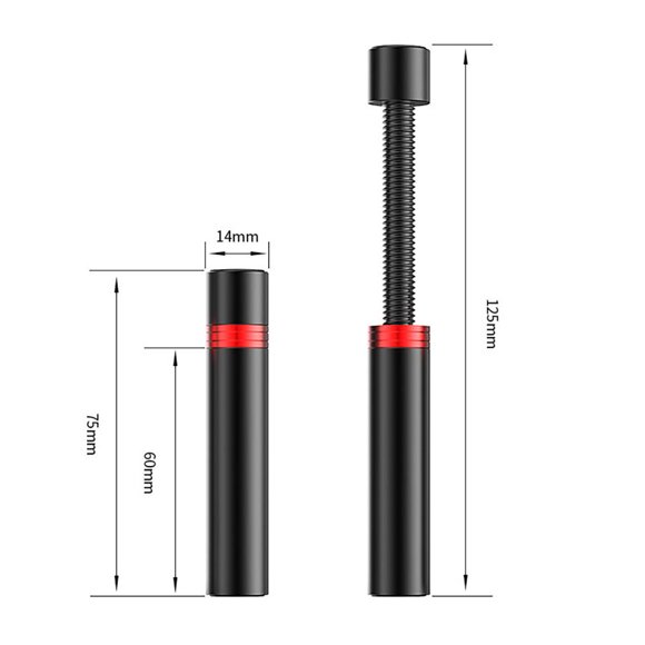 Video Card Holder Adjustable Graphics Card GPU Holder Brace Vertical Telescopic Rotating Stand Bracket Video Card Sag Bracket VC16 plus Black