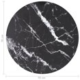 thumbnail image 3 of vidaXL Table Top Black ?70x0.8 cm Tempered Glass with Marble Design, 3 of 3