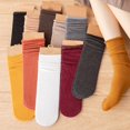 thumbnail image 4 of Women Winter Solid Thick Warm Socks Cozy Crew Socks, 4 of 4