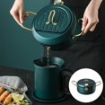 thumbnail image 4 of Rongfmy Stainless Steel Deep Frying Pot Japanese Tempura Fryer Pan Cookware Round 20cm Green, 4 of 8