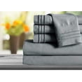thumbnail image 1 of Mocassi Ensemble de Draps Série 1800 2 Pcs Taies d'Oreiller, Très Grand Lit - Gris, 1 of 3