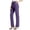 Purple, variant on Timegard Work Pants Women High Waist Straight Leg Comfy Formal Pants Solid Color Casual Office Trousers