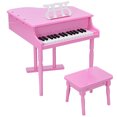 thumbnail image 3 of Costway 30 key Piano w/ Bench Wood Pink, 3 of 8