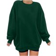 thumbnail image 1 of Penkiiy Chandail pour Femmes Mode Chandail Décontracté à Manches Longues à Col Rond Imprimé pour Femmes Hauts Blouse Vert Vêtements Y2K, 1 of 6