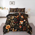 thumbnail image 2 of Erosebridal Fox Owl Bedding King Comforter Set for Kids, Woodland Flower Down Comforter, Cartoon Wildlife Decor, Reversible, 2 of 8
