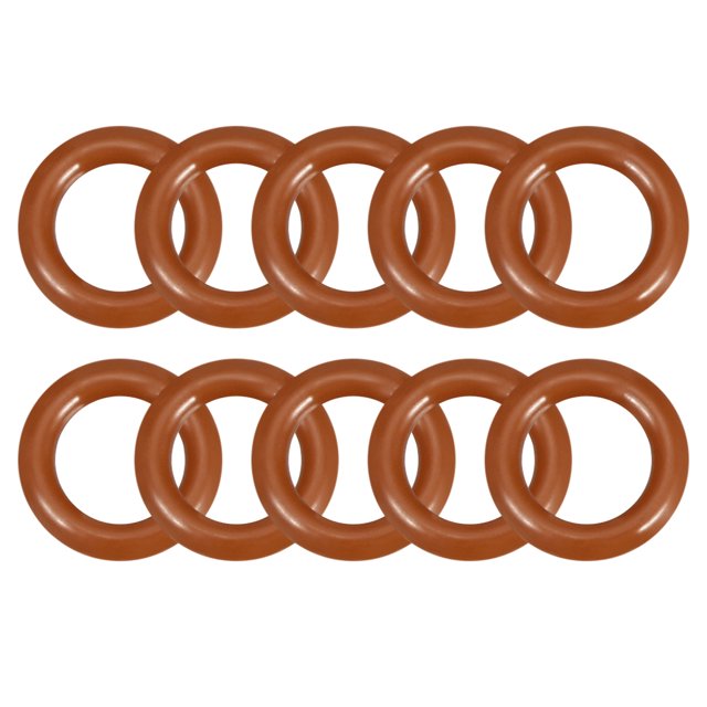 Unique Bargains Joint Torique en Silicone 11mmx7mmx2mm VMQ Joint d'Étanchéité Rouge 10 Pcs