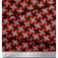 thumbnail image 3 of Soimoi Tissu Poly Georgette Tissu Imprimé Géométrique Abstrait 1 Yard 42 Pouces de Large, 3 of 3