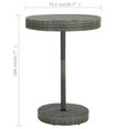thumbnail image 4 of vidaXL Ensemble de Bar de Jardin 5 Pcs avec Coussins en Rotin Gris, 4 of 5