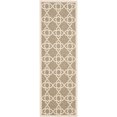 thumbnail image 1 of Safavieh Courtyard Brown Indoor Outdoor Rug - Runner 2'3" x 12', 1 of 4