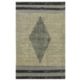 thumbnail image 1 of Casavani Hand Block Printed Cotton Rug Bedroom Living Room Carpets, Gray 9x15 Feet, 1 of 1