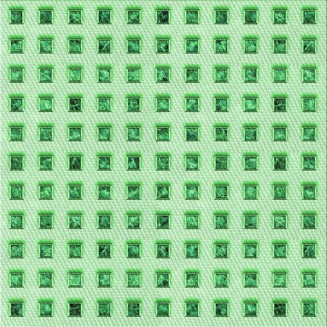 Ahgly Company Tapis d'Intérieur Lavable en Machine Carré Vert Transitionnel, 7 Pieds Carré