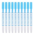 thumbnail image 2 of 10pcs Double Head Disappearing Erasable Ink Fabric Marker Pen Vanishing Air Erasable Ink Makring Pen For Sewing Cloth Tool, 2 of 8