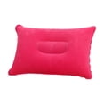 thumbnail image 1 of Z-889 Coussin Gonflable Rectangulaire en Peluche Rose Vif pour Sieste, Coussin de Camping Extérieur, Soutien de Voyage, Matériau Pvc, Oreiller de Confort, 1 of 7